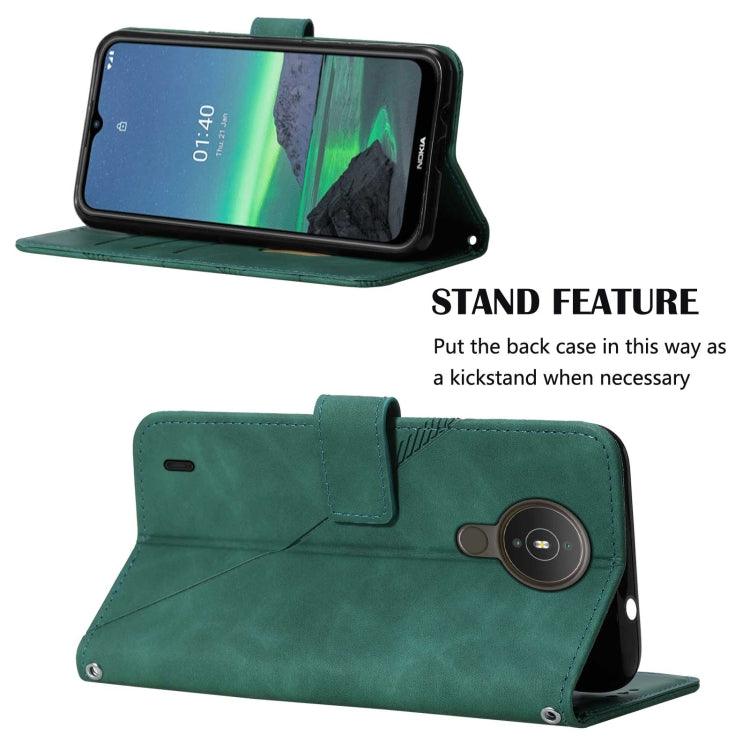 For Nokia 1.4 Crossbody 3D Embossed Flip Leather Phone Case