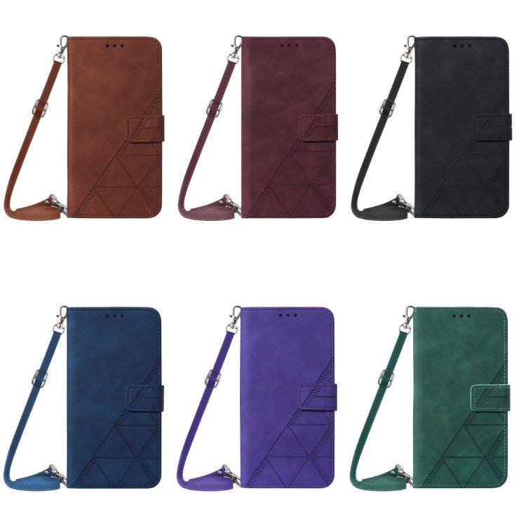 For Nokia 2.4 Crossbody 3D Embossed Flip Leather Phone Case