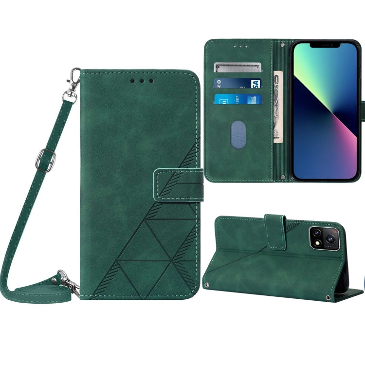 For vivo Y31s 5G India Version Crossbody 3D Embossed Flip Leather Phone Case