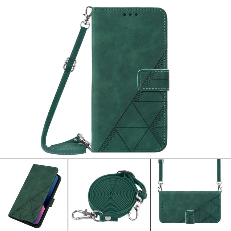For ZTE Blade A31 Crossbody 3D Embossed Flip Leather Phone Case