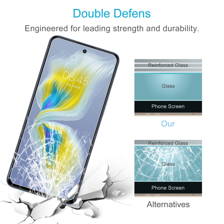 10 PCS 0.26mm 9H 2.5D Tempered Glass Film For Tecno Camon 18i
