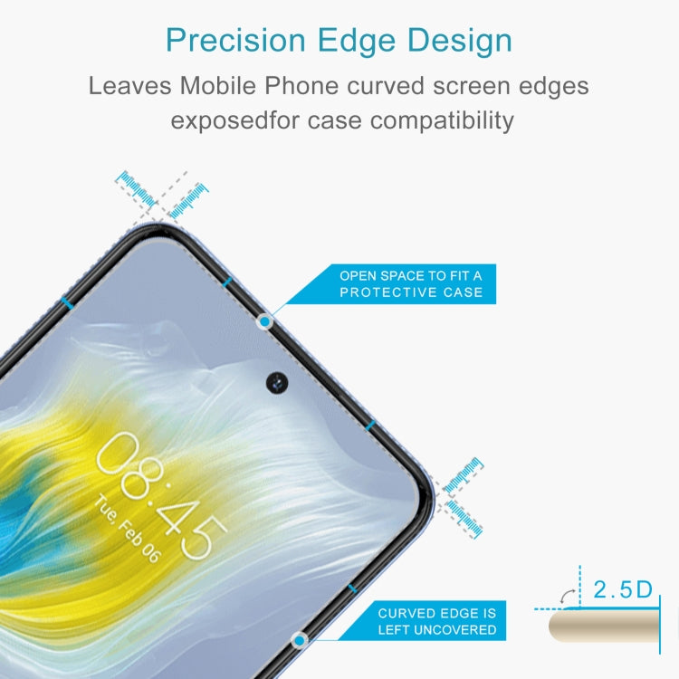 50 PCS 0.26mm 9H 2.5D Tempered Glass Film For Tecno Camon 18i