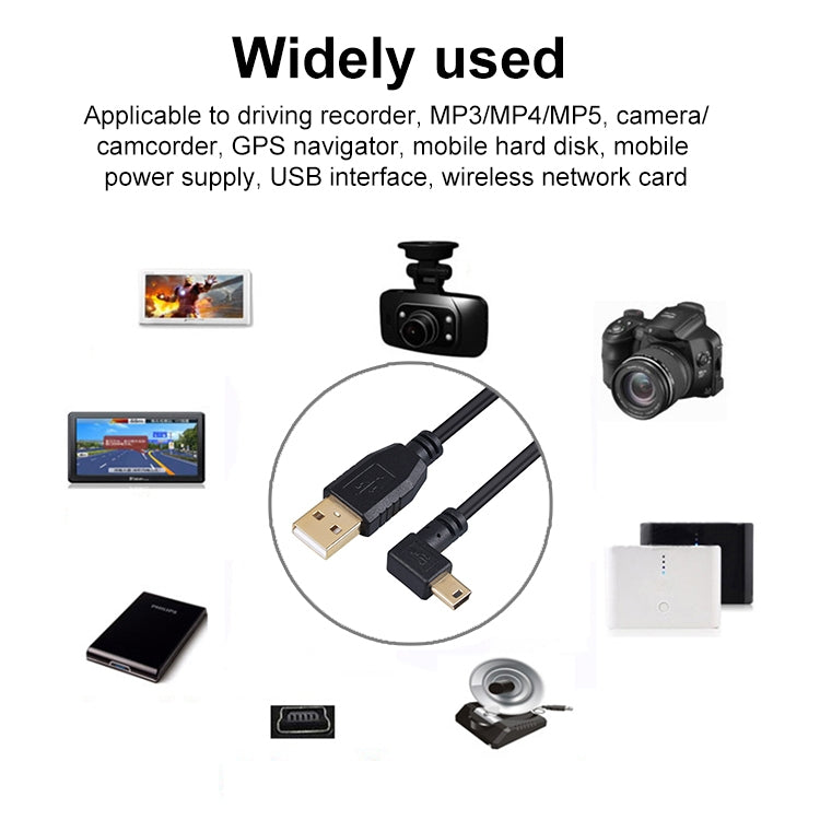 1.5m Elbow Mini 5 Pin to USB 2.0 Camera Extension Data Cable