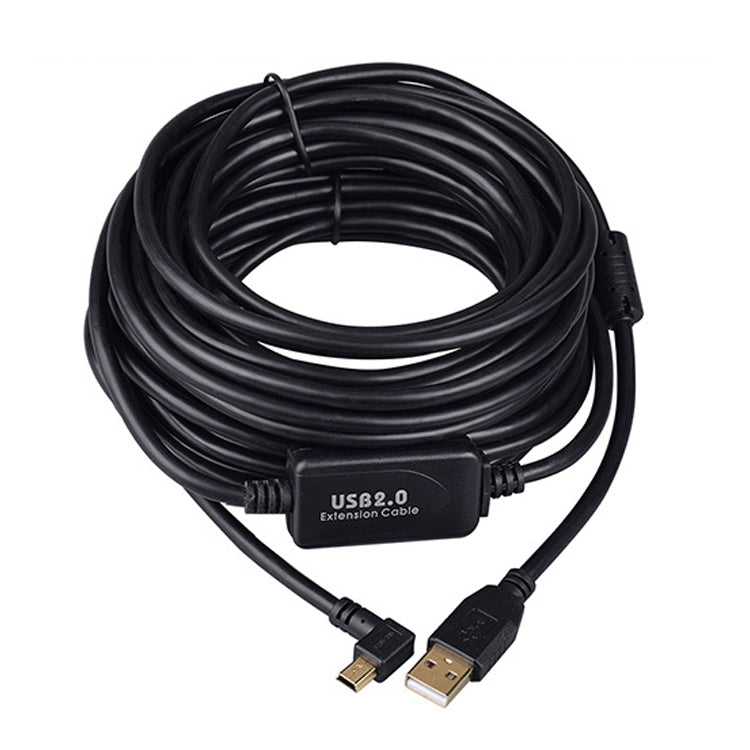 15m Elbow Mini 5 Pin to USB 2.0 Camera Extension Data Cable