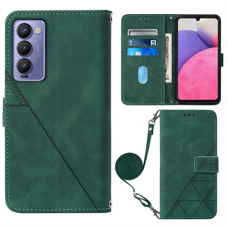 For Tecno Camon 18 Crossbody 3D Embossed Flip Leather Phone Case