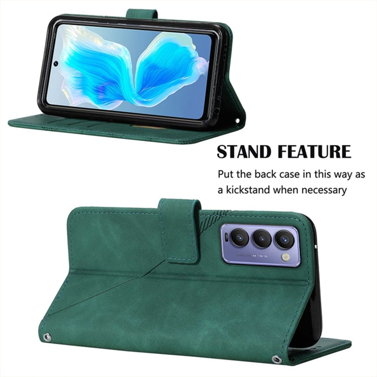 For Tecno Camon 18 Crossbody 3D Embossed Flip Leather Phone Case