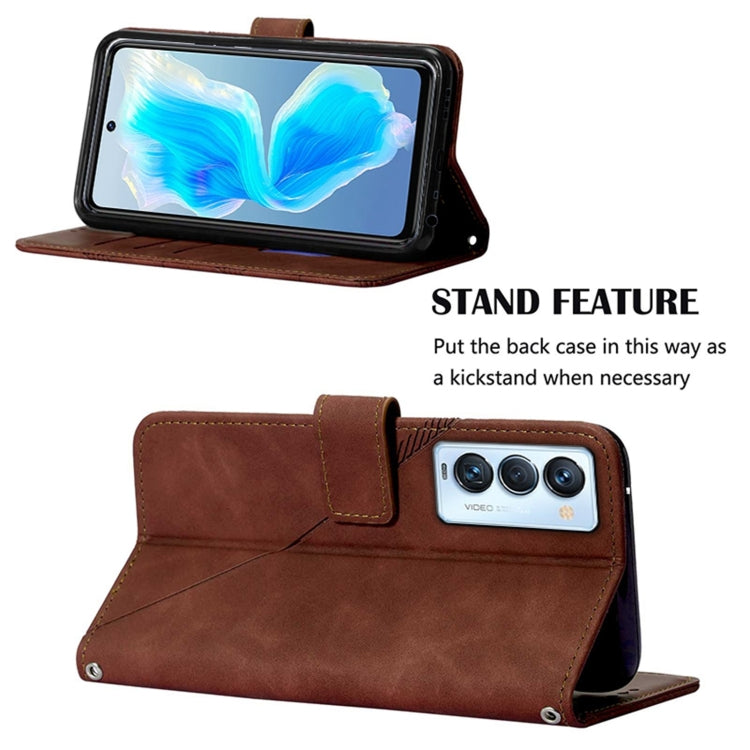 For Tecno Camon 18 Premier Crossbody 3D Embossed Flip Leather Phone Case