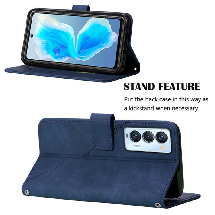 For Tecno Camon 18 Premier Crossbody 3D Embossed Flip Leather Phone Case