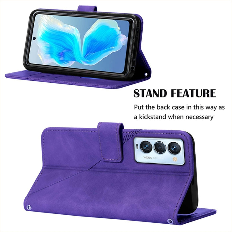 For Tecno Camon 18 Premier Crossbody 3D Embossed Flip Leather Phone Case