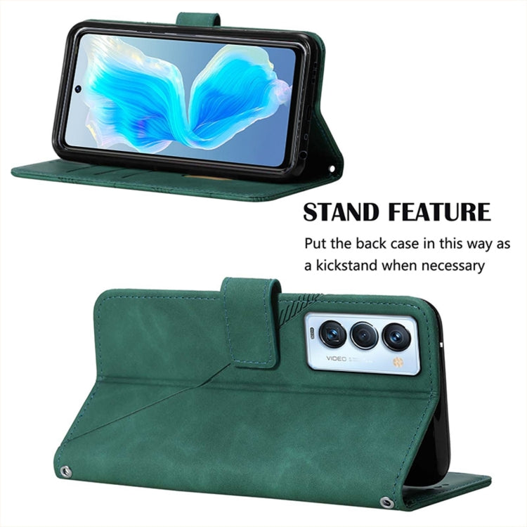 For Tecno Camon 18 Premier Crossbody 3D Embossed Flip Leather Phone Case