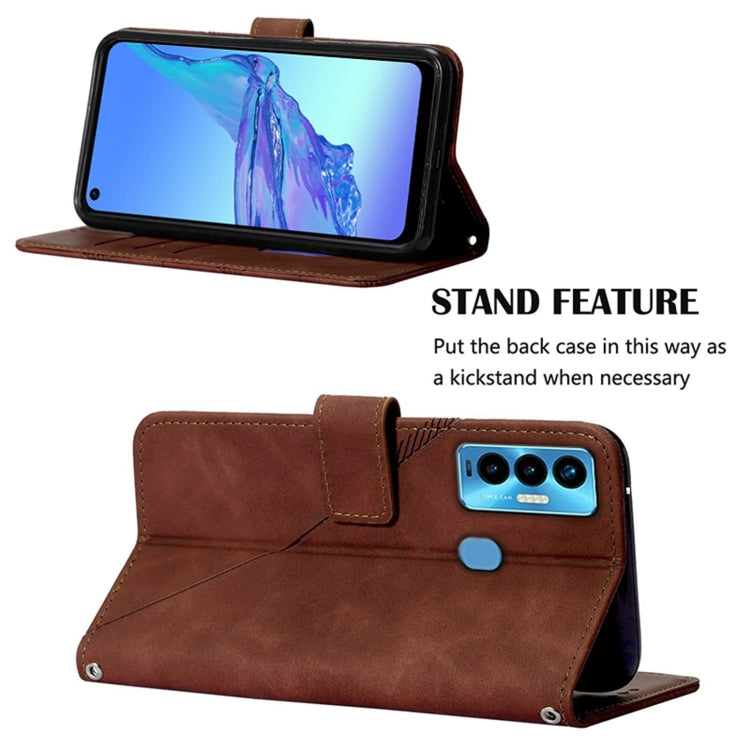 For Tecno Camon 18i Crossbody 3D Embossed Flip Leather Phone Case