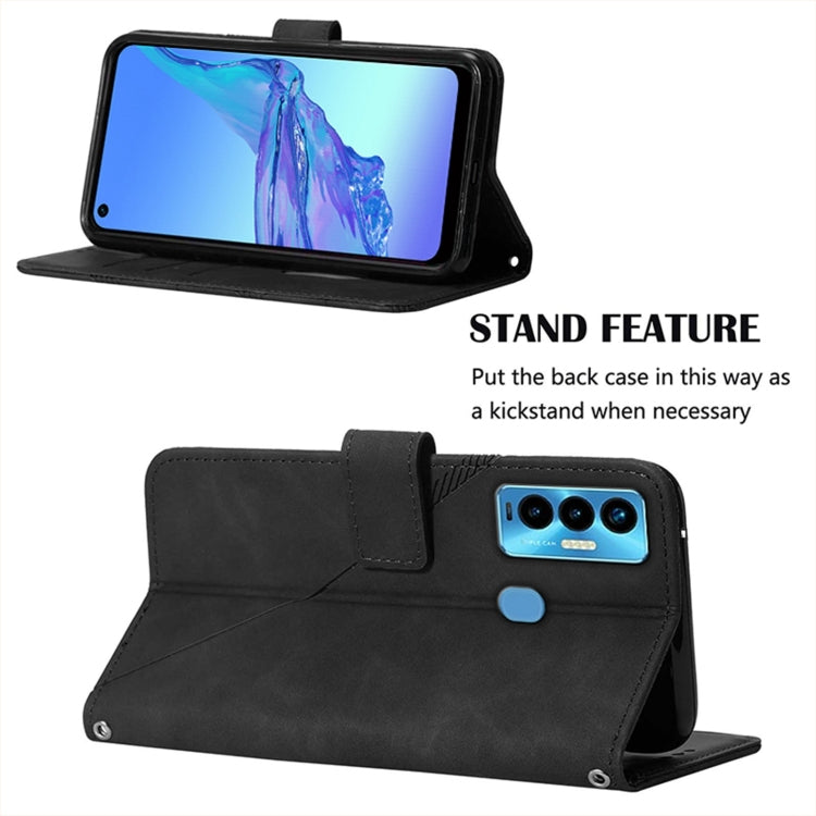 For Tecno Camon 18i Crossbody 3D Embossed Flip Leather Phone Case