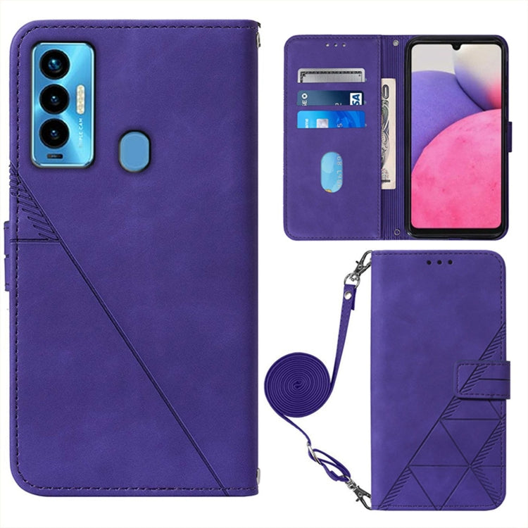 For Tecno Camon 18i Crossbody 3D Embossed Flip Leather Phone Case
