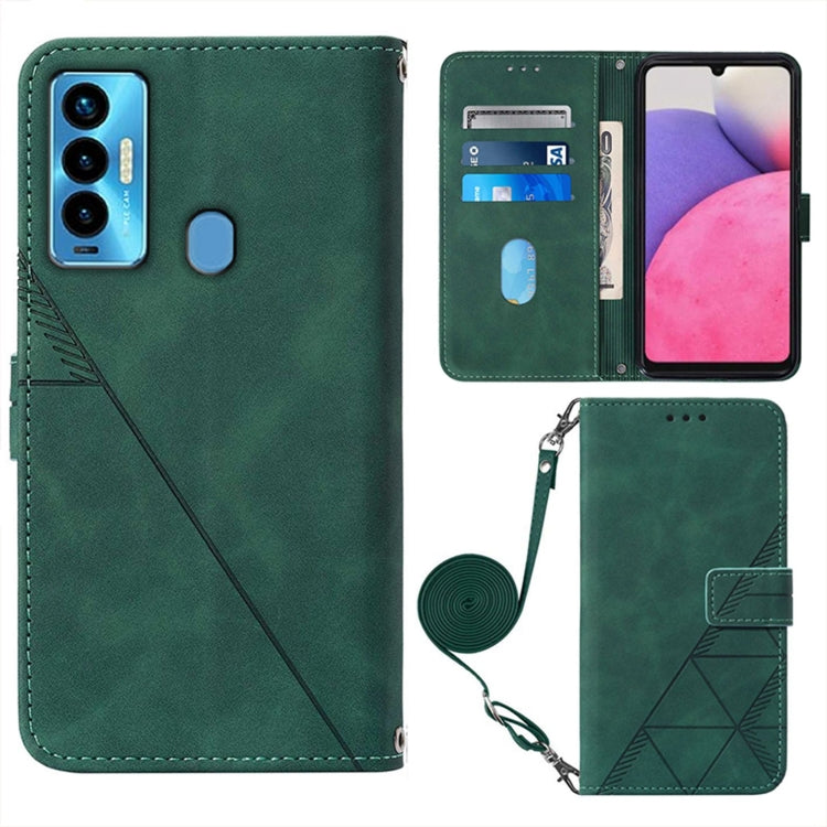 For Tecno Camon 18i Crossbody 3D Embossed Flip Leather Phone Case