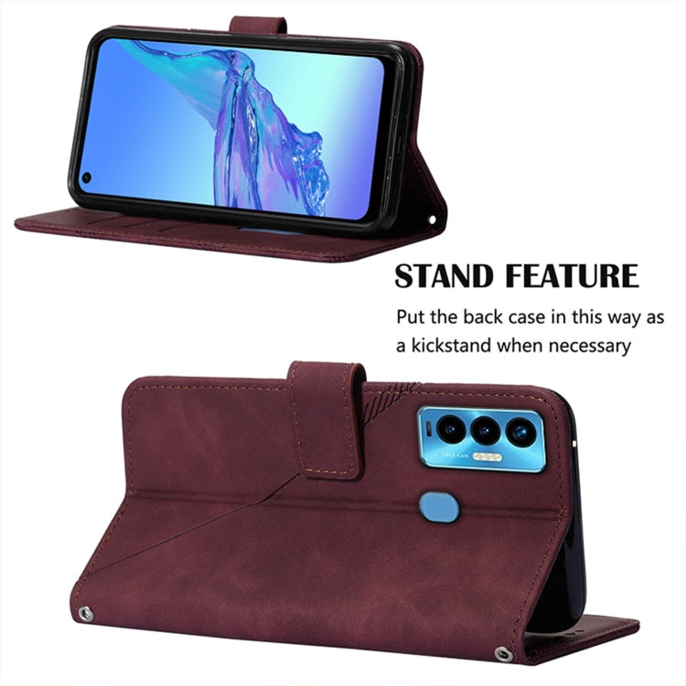 For Tecno Camon 18i Crossbody 3D Embossed Flip Leather Phone Case