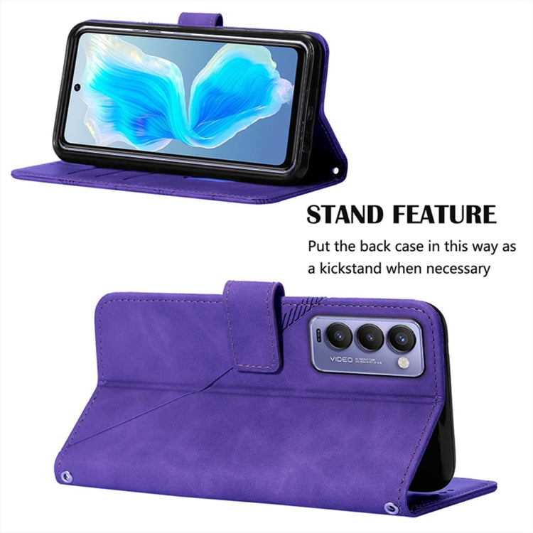 For Tecno Camon 18P Crossbody 3D Embossed Flip Leather Phone Case
