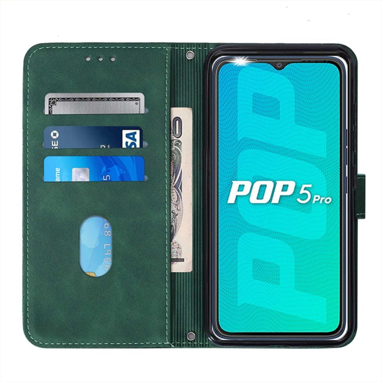 For Tecno Pop 5P Crossbody 3D Embossed Flip Leather Phone Case
