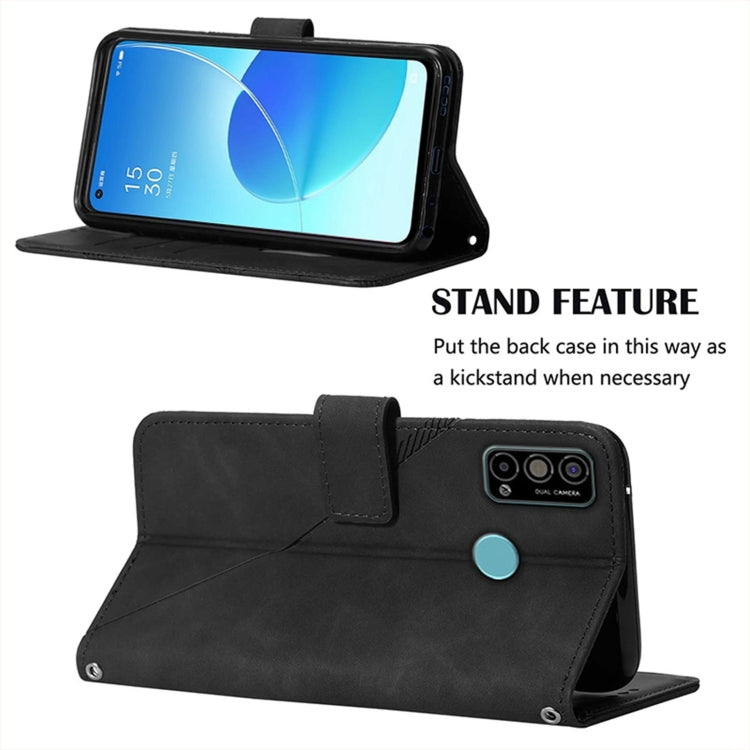 For Tecno Spark Go 2021 Crossbody 3D Embossed Flip Leather Phone Case