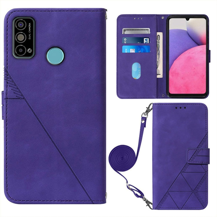 For Tecno Spark Go 2021 Crossbody 3D Embossed Flip Leather Phone Case