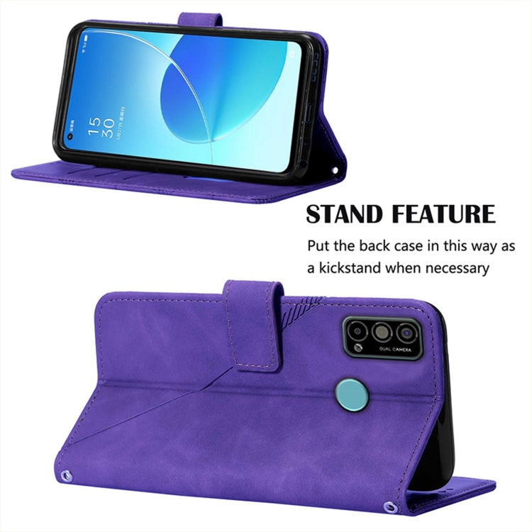 For Tecno Spark Go 2021 Crossbody 3D Embossed Flip Leather Phone Case