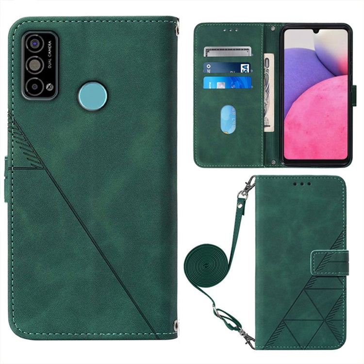 For Tecno Spark Go 2021 Crossbody 3D Embossed Flip Leather Phone Case
