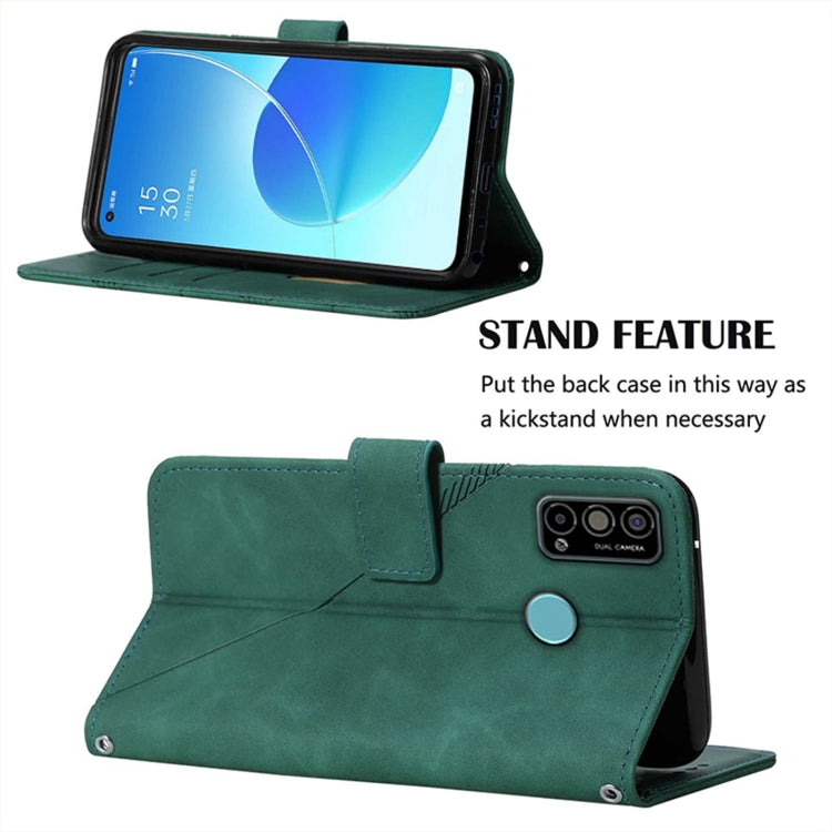 For Tecno Spark Go 2021 Crossbody 3D Embossed Flip Leather Phone Case