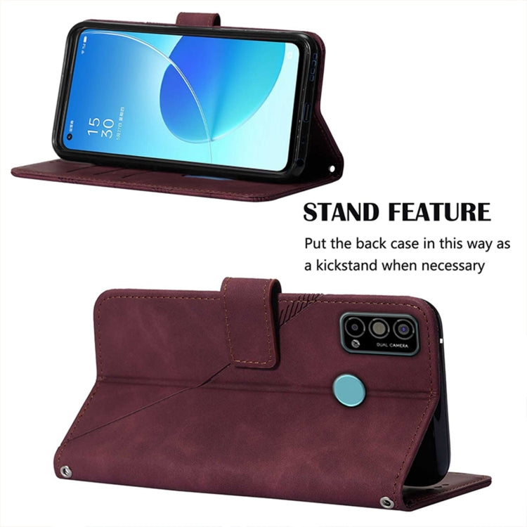 For Tecno Spark Go 2021 Crossbody 3D Embossed Flip Leather Phone Case