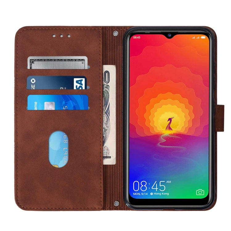 For Tecno Camon 12 / Spark 4 Crossbody 3D Embossed Flip Leather Phone Case