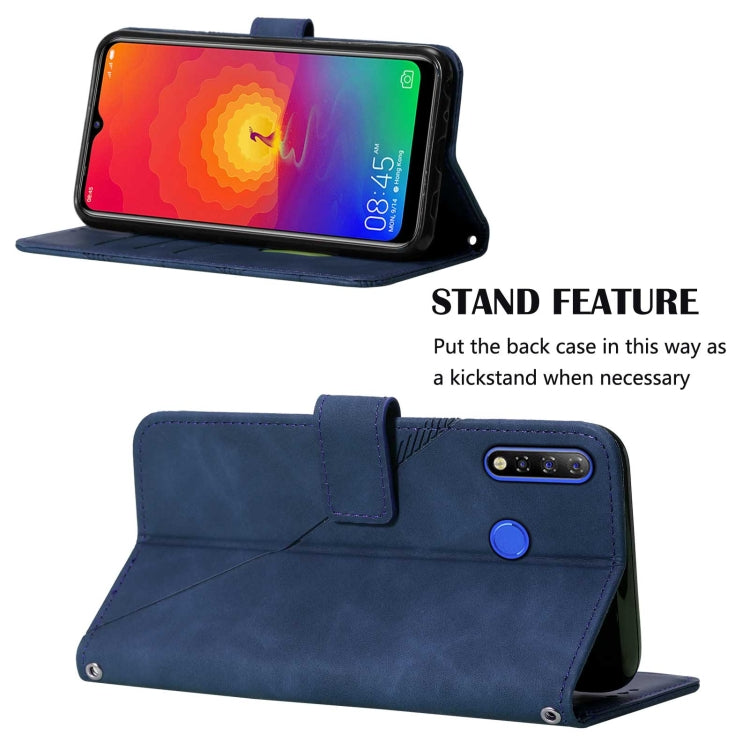For Tecno Camon 12 / Spark 4 Crossbody 3D Embossed Flip Leather Phone Case