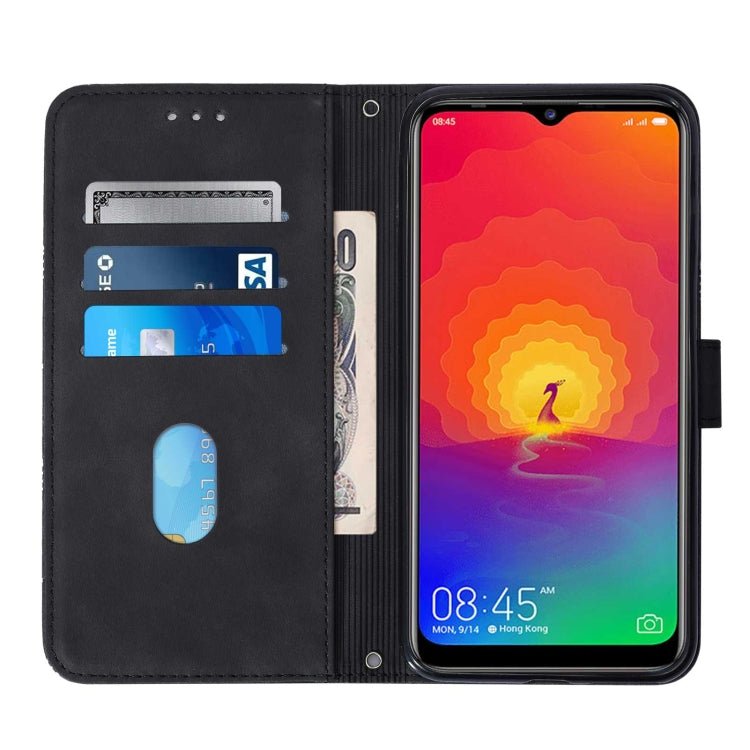 For Tecno Camon 12 / Spark 4 Crossbody 3D Embossed Flip Leather Phone Case