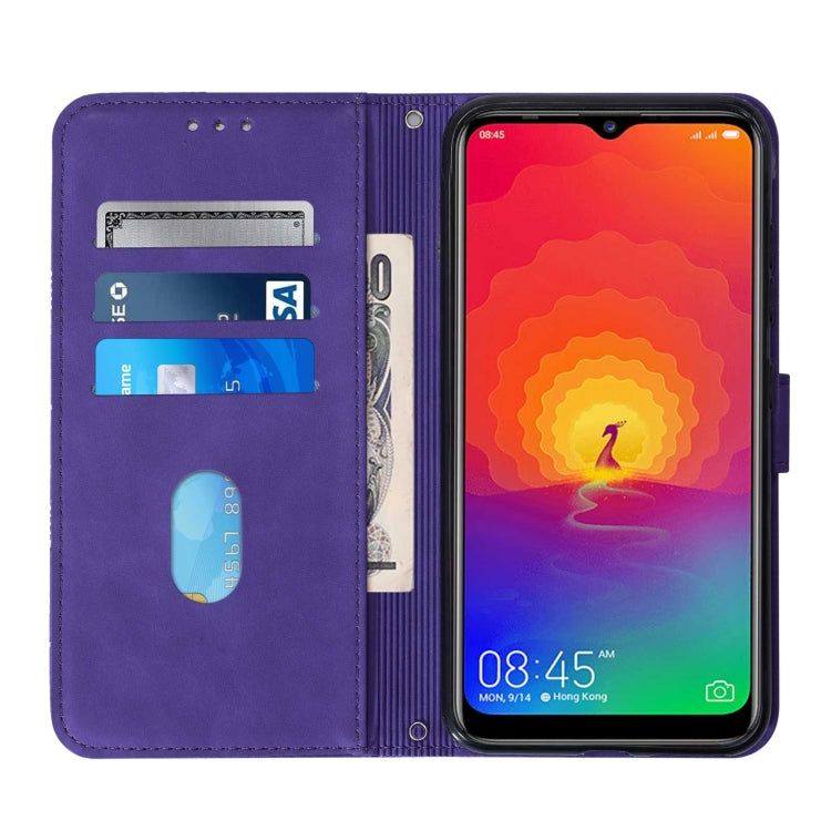 For Tecno Camon 12 / Spark 4 Crossbody 3D Embossed Flip Leather Phone Case