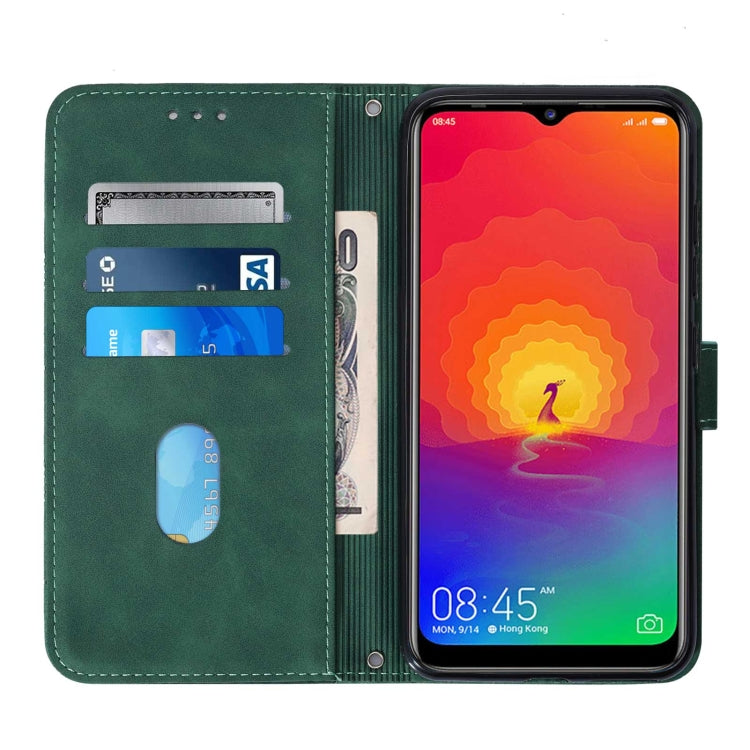 For Tecno Camon 12 / Spark 4 Crossbody 3D Embossed Flip Leather Phone Case