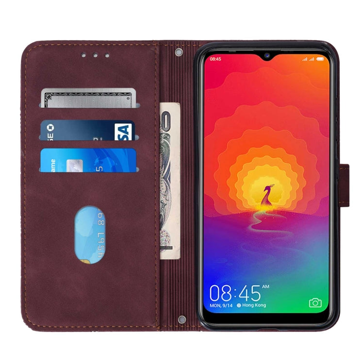 For Tecno Camon 12 / Spark 4 Crossbody 3D Embossed Flip Leather Phone Case