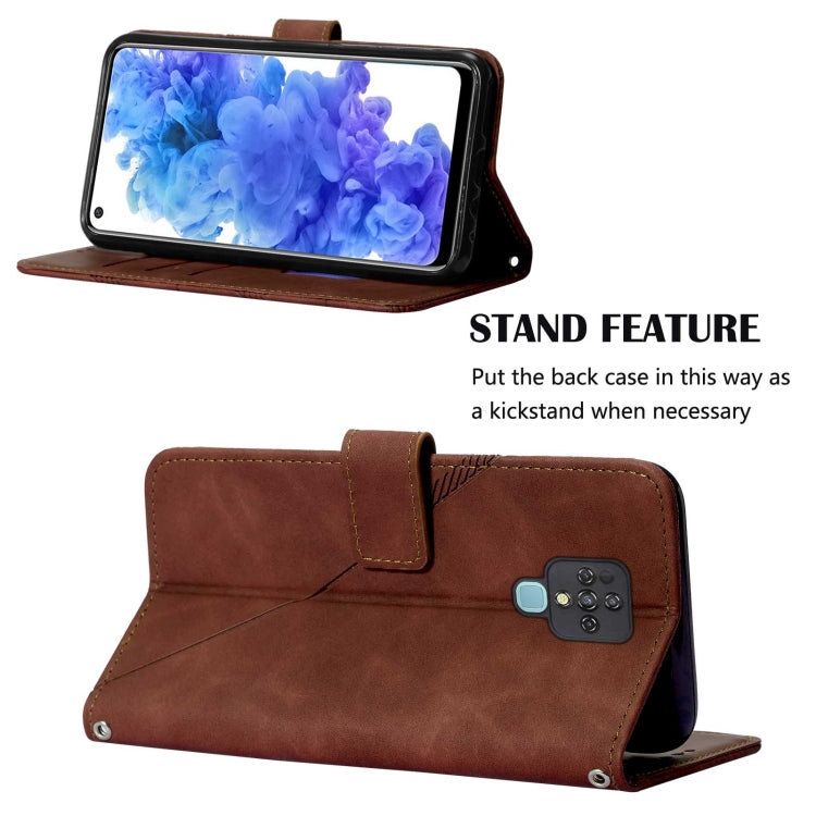 For Tecno Camon 16 Crossbody 3D Embossed Flip Leather Phone Case
