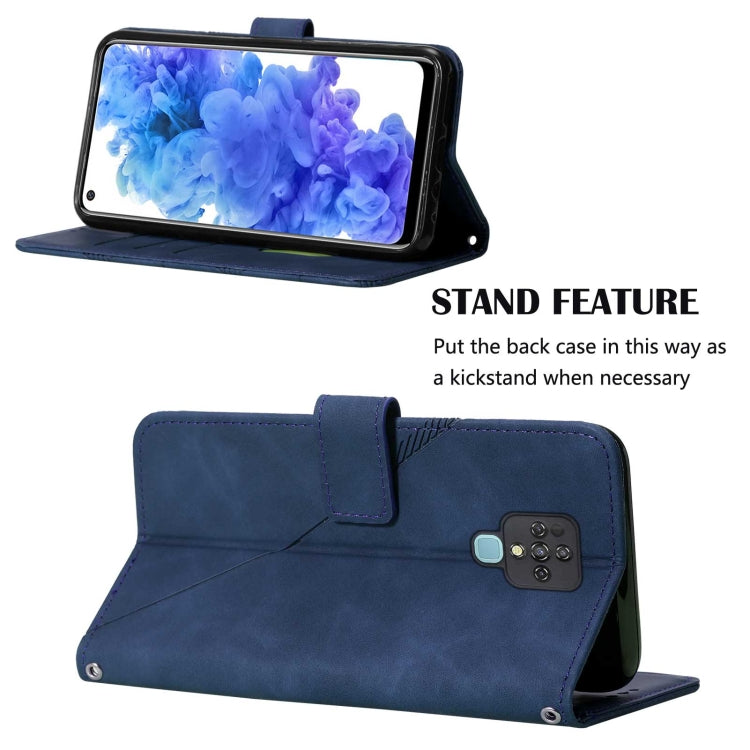 For Tecno Camon 16 Crossbody 3D Embossed Flip Leather Phone Case