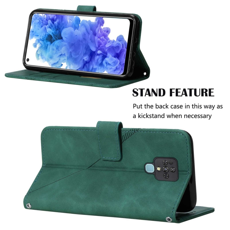 For Tecno Camon 16 Crossbody 3D Embossed Flip Leather Phone Case