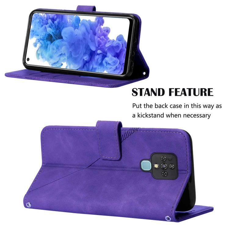 For Tecno Camon 16 Pro Crossbody 3D Embossed Flip Leather Phone Case