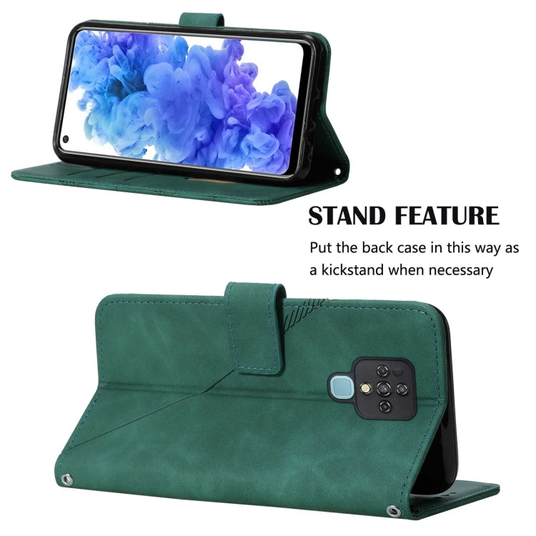 For Tecno Camon 16 Pro Crossbody 3D Embossed Flip Leather Phone Case