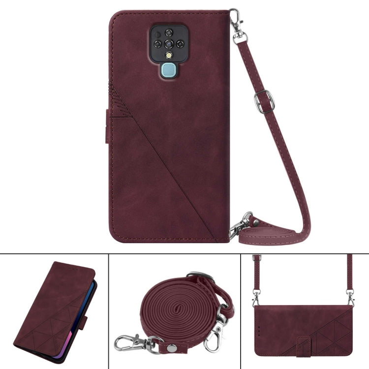 For Tecno Camon 16 Pro Crossbody 3D Embossed Flip Leather Phone Case