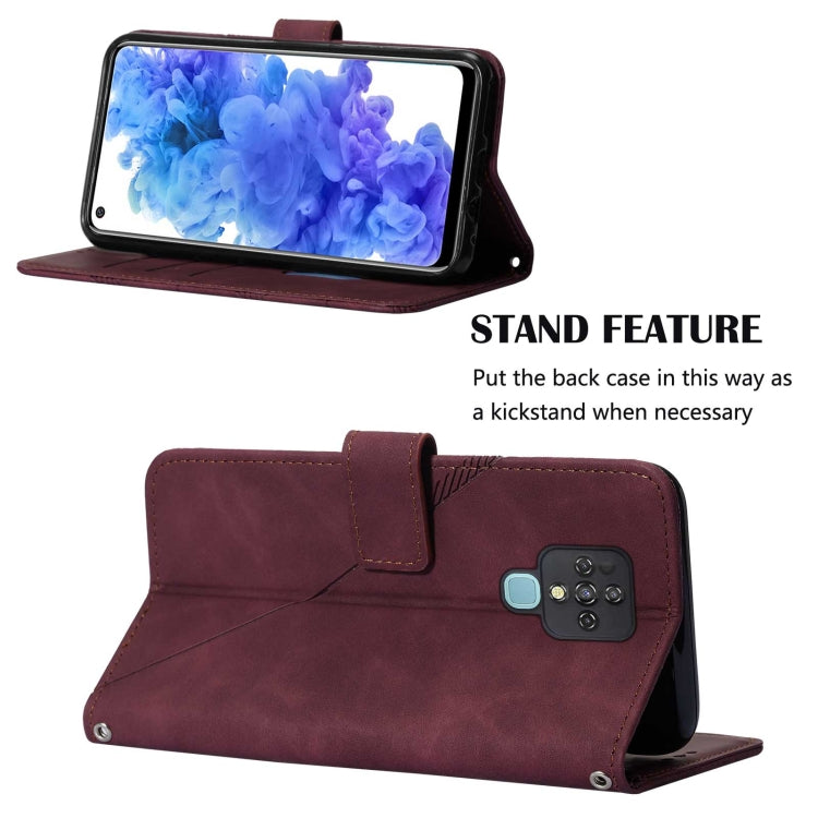 For Tecno Camon 16 Pro Crossbody 3D Embossed Flip Leather Phone Case