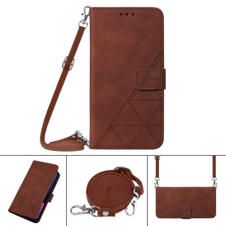 For Tecno Pop 4 Crossbody 3D Embossed Flip Leather Phone Case