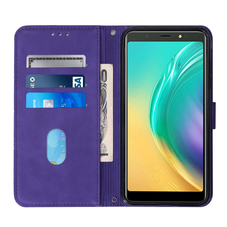 For Tecno Pop 4 Crossbody 3D Embossed Flip Leather Phone Case