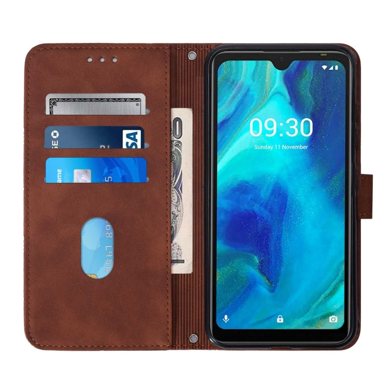For Tecno Pop 5 Crossbody 3D Embossed Flip Leather Phone Case
