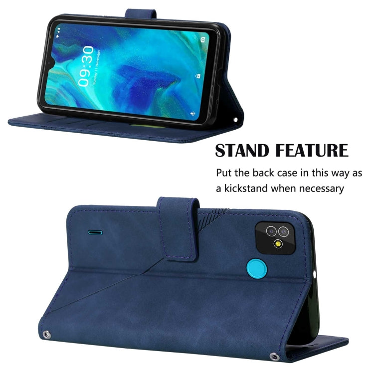 For Tecno Pop 5 Crossbody 3D Embossed Flip Leather Phone Case