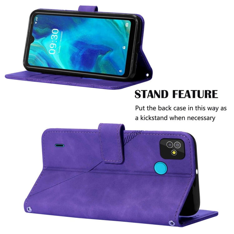 For Tecno Pop 5 Crossbody 3D Embossed Flip Leather Phone Case