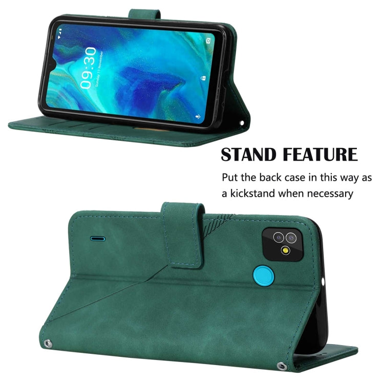 For Tecno Pop 5 Crossbody 3D Embossed Flip Leather Phone Case