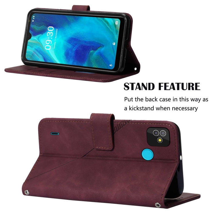 For Tecno Pop 5 Crossbody 3D Embossed Flip Leather Phone Case