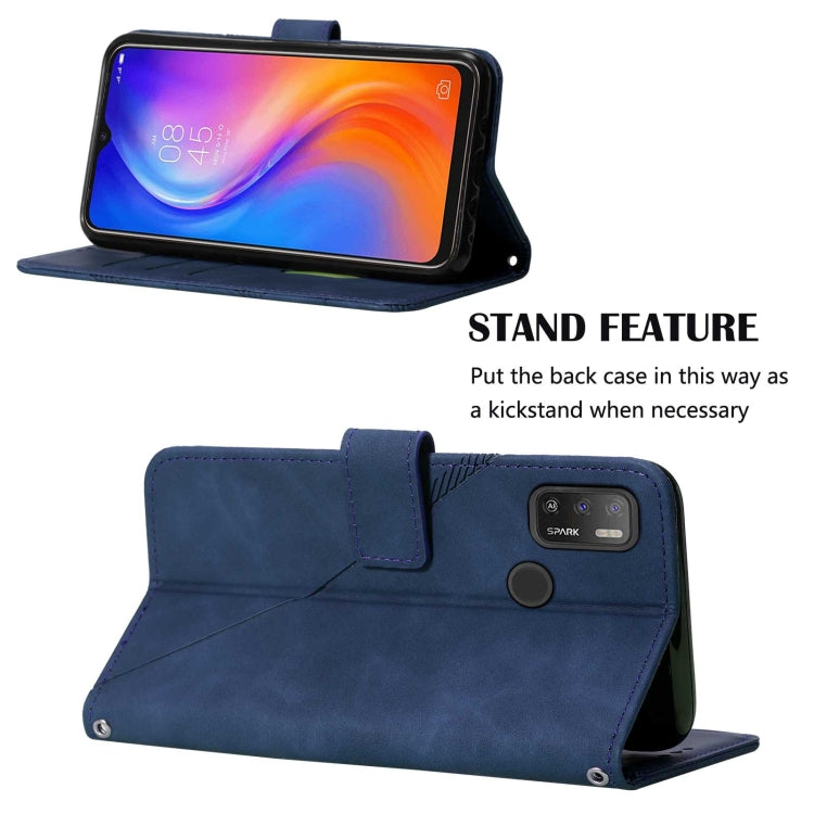 For Tecno Spark 5 Air / Spark 6 Air Crossbody 3D Embossed Flip Leather Phone Case