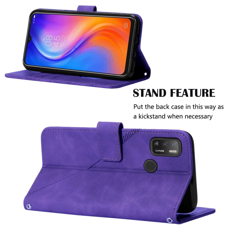 For Tecno Spark 5 Air / Spark 6 Air Crossbody 3D Embossed Flip Leather Phone Case