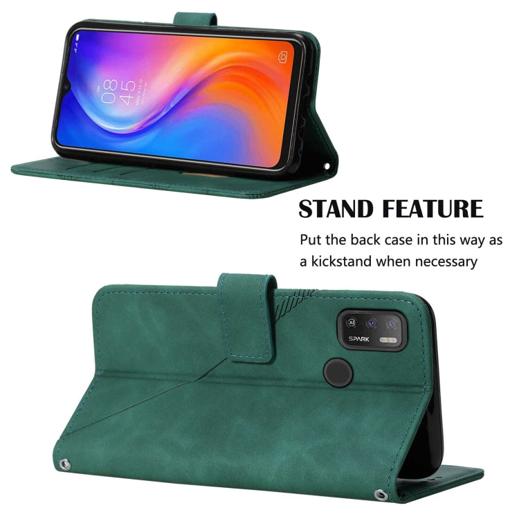 For Tecno Spark 5 Air / Spark 6 Air Crossbody 3D Embossed Flip Leather Phone Case